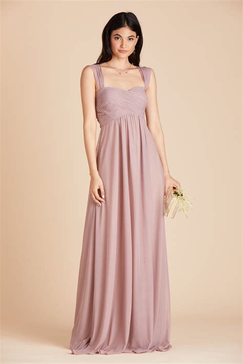 Maria Convertible Dress Mauve Purple Bridesmaid Dresses Mesh