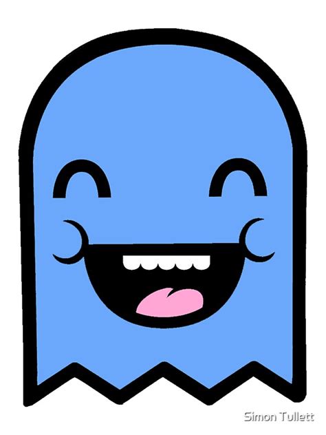 Cute Blue Boy Ghost Stickers By Simon Tullett Redbubble