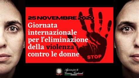 Giornata Internazionale Per Leliminazione Della Violenza Contro Le Donne