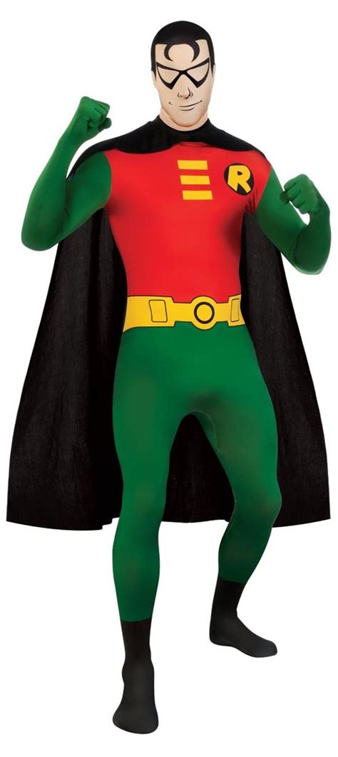 Mens 2nd Skin Superhero Full Body Suit Bodysuit Fancy