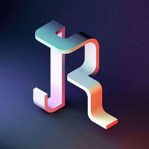 R ça devient une obsession R typographie lettre alphabet Typographic Artwork Creative