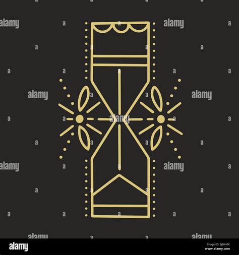 Golden Hourglass Isolated Vector Illustration Stock Vector Image And Art