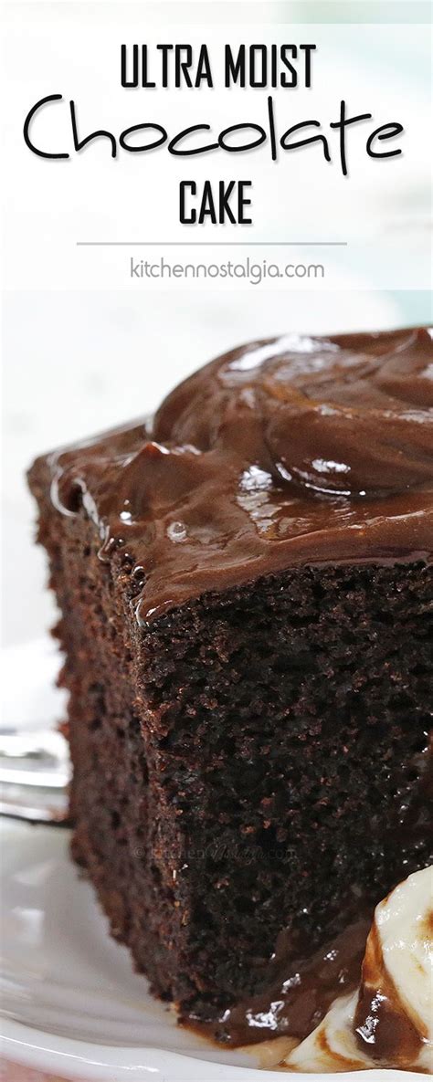 Waah dara saya dibakar coklat nampaknya. Ultra Moist Chocolate Cake | Recipe | Chocolate cake ...