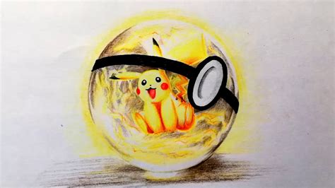 Vẽ Pokemon Pikachu How To Draw Pikachu In Pokeball Pokemon Youtube