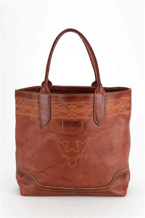 Lyst Frye Campus Leather Zip Tote In Brown