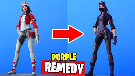 How To Get Purple Remedy Style Fortnite Remedy Vs Toxin Purple Skin