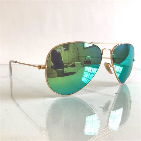 Ray Ban Aviator Green Polarized Lenses 3025 Sunglasses Tradesy
