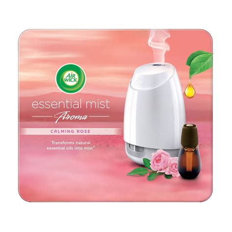 Wide and elevated fragrance dispersion. Air Wick® Air Freshener Essential Mist Aromatherapy ...