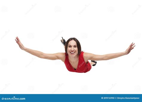 Woman Floating In Air