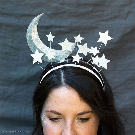 Women Wearing Diy Moon Headband For Halloween Costume Witch Costumes
