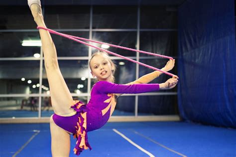 Girl Performing Rhythmic Gymnastics Gymnastics Gymnastics Pictures