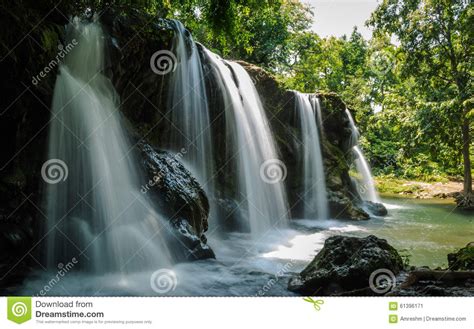 Silky Waterfall Stock Image Image Of Liquid Peace Backdrop 61396171