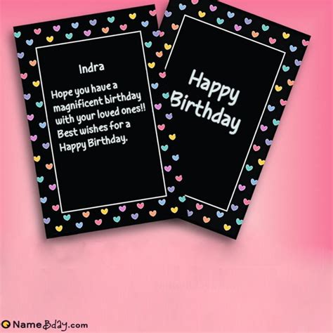 Happy Birthday Indra Images Of Cakes Cards Wishes
