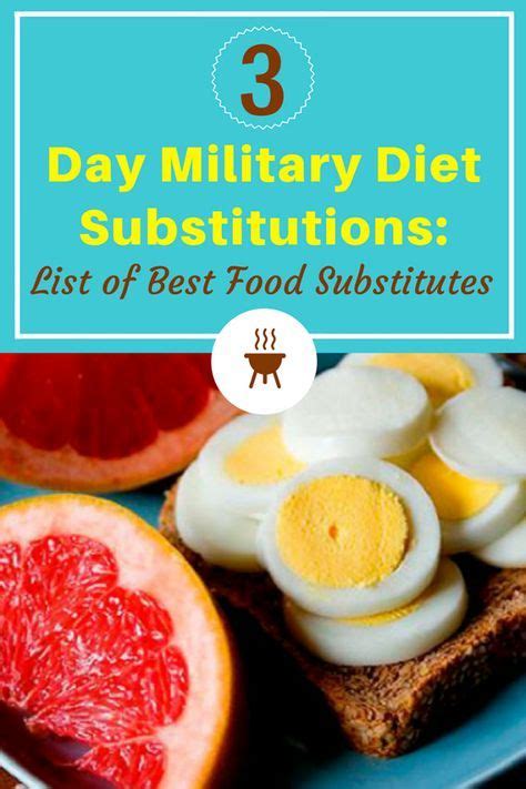 3 Day Military Diet Substitutions List Of Best Food Substitutes Food