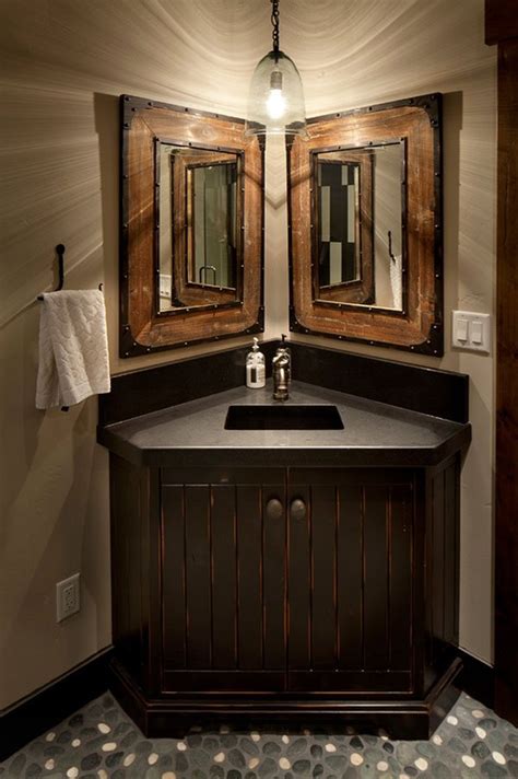 Corner vanities for your bathroom. 26 Impressive Ideas of Rustic Bathroom Vanity | Home ...