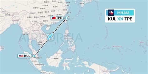 Mh366 Flight Status Malaysia Airlines Kuala Lumpur To Taipei Mas366