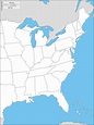 Printable Blank Map East Coast