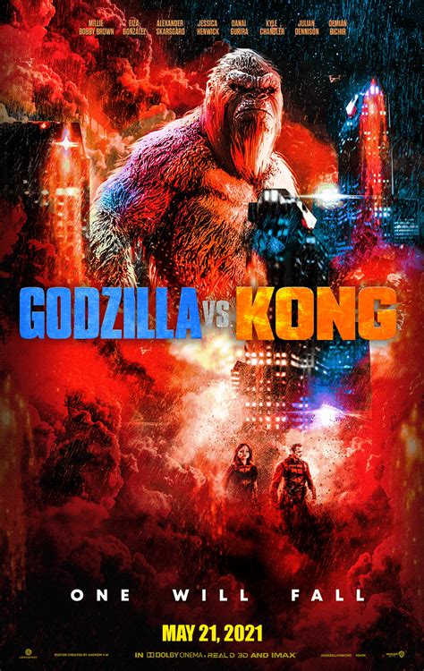 Kong as these mythic adversaries meet in a spectacular battle for the ages, with the fate of the world hanging in the balance. GODZILLA VS KONG Poster Team Kong TEam Godzilla HD