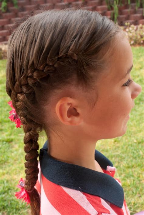 Secure the end of the braid with a hair elastic. 20 Hairstyles for Kids with Pictures - MagMent