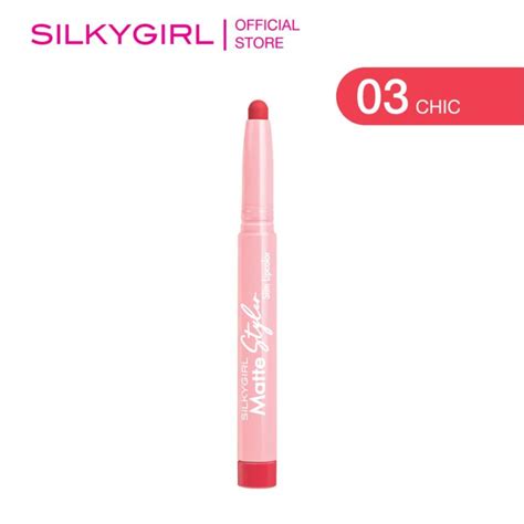 Silkygirl Matte Styler Slim Lipcolor 03 Chic 14g Lipstick Lips