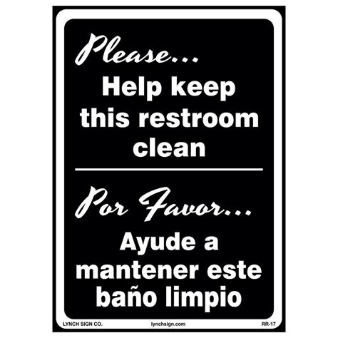 Please Keep Toilet Clean Signs
