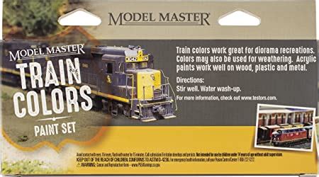 Amazon Com Testors 342300 Model Master Theme Paint Set 6 Pkg Train