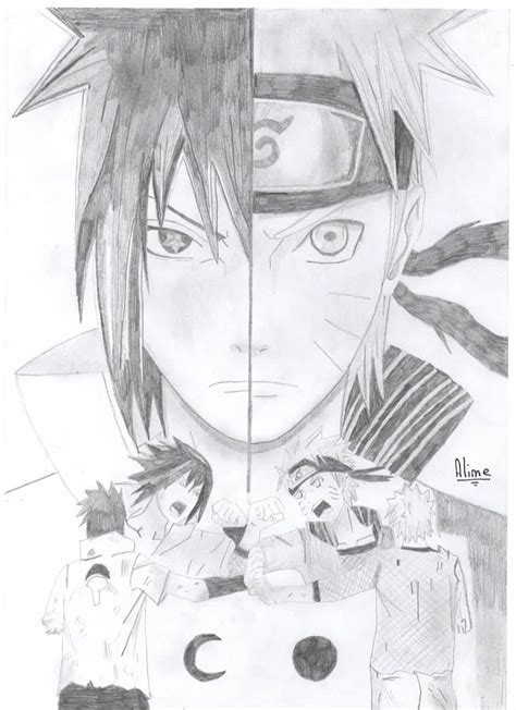 Drawing Naruto Ans Sasuke Narusasu Sasunaru Naruto Shippuden Boruto