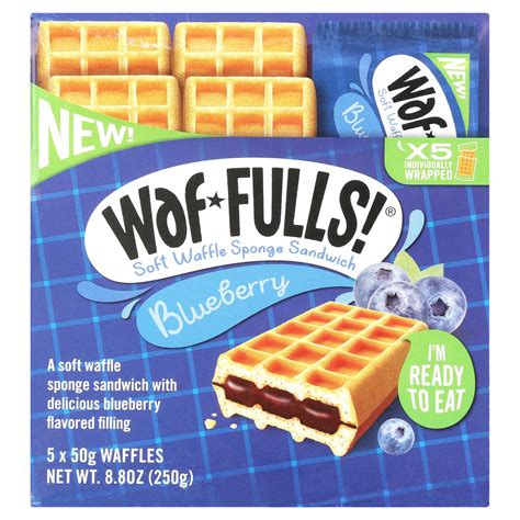 Waffulls Soft Waffle Sponge Sandwich Vanilla With Blueberry 88 Oz
