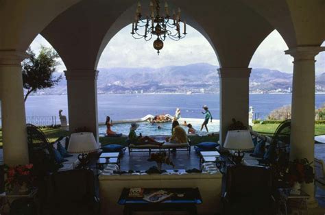 Slim Aarons Speedboat Landing 1973 Porto Ercole Italy At 1stdibs