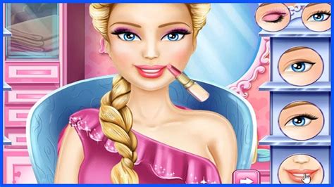 Barbie Doll Makeup Barbie Game For Girls Barbie Real Cosmetics Makeup Video YouTube