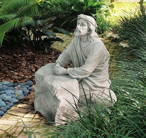 Jesus In The Garden Of Gethsemane Statue Gardenswb