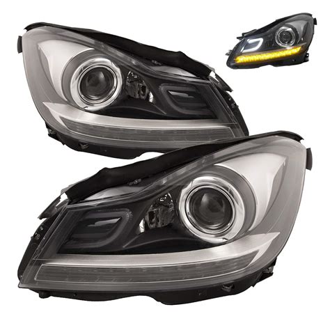 Buy Headlightsdepot Headlights Compatible With Mercedes Benz C250 C300