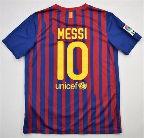 2011 12 Fc Barcelona Messi Shirt Xl Boys Football Soccer