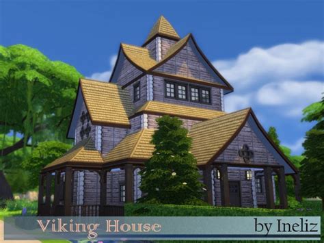 The Sims Resource Viking House By Ineliz • Sims 4 Downloads