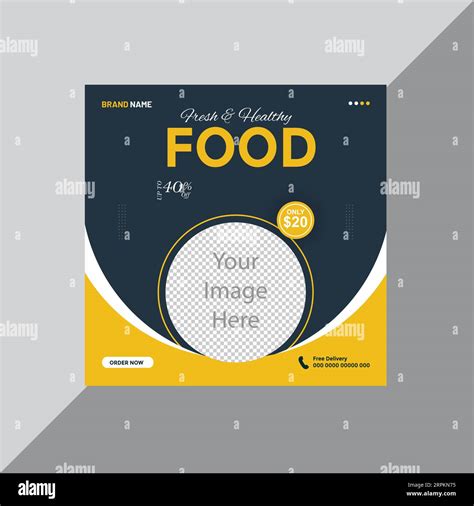 Free Vector Food Social Media Promotion And Instagram Banner Post