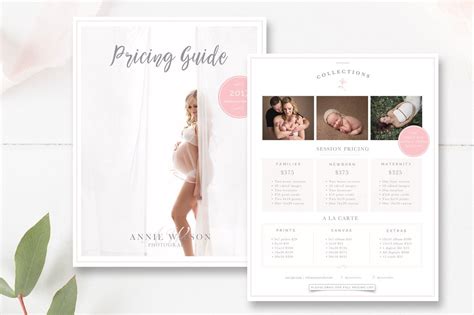 Price list template | ready, set, action! Photography Price List Template | Creative Photoshop ...