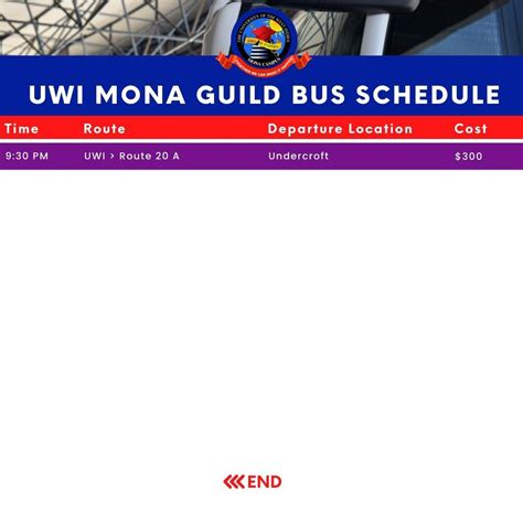 The Uwi Mona Guild On Twitter 📌 Bus Service Now Available