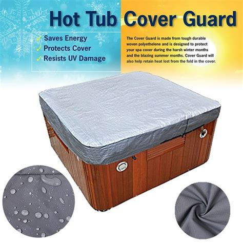 Hot Tub Spa Cover Cap Waterproof Protector Oxford Fabric Jacket Bag 78 7 X78 7 X10 Walmart