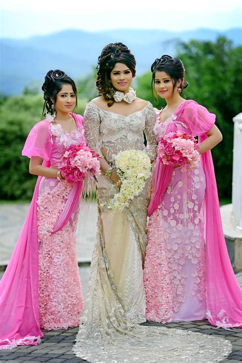 Sri Lankan Wedding Dressed By Lakshi Salon Saree Wedding Wedding Gowns