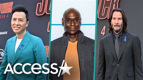 Keanu Reeves John Wick Chapter 4 Co Stars Honor Lance Reddick At Films Premiere YouTube