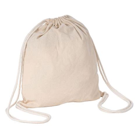 Canvas Drawstring Bag Custom Made With Green Cotton