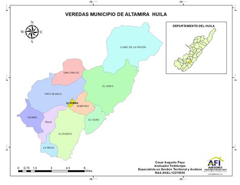 Mapa Veredas Municipio De Altamira Huila Huila Sig