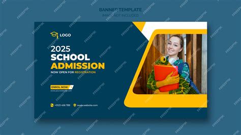 Free Psd School Admission Web Banner Or Social Banner Template
