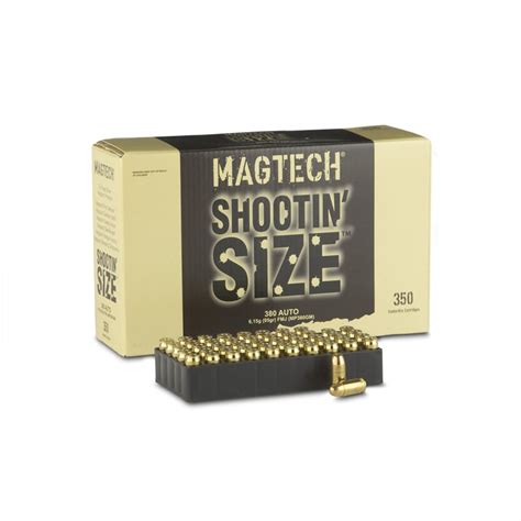 Magtech Shootin Size 380 Acp Fmj 95 Grain 350 Rounds 607823