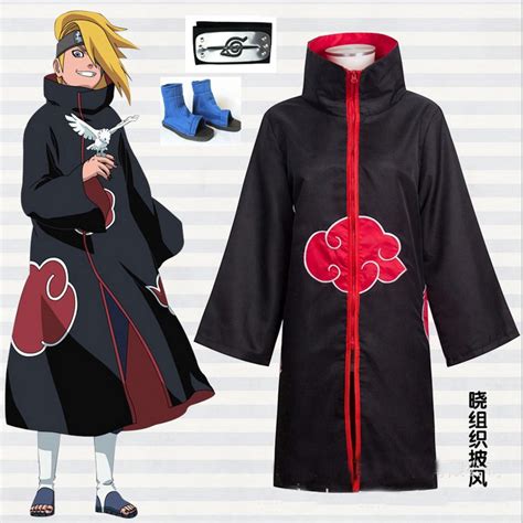 Halloween Naruto Akatsuki Cloak Robe Anime Cosplay Costume Shopee