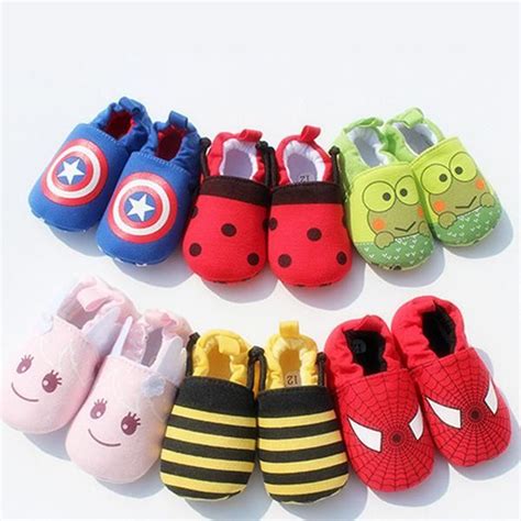 Variety Of Cartoon Characters Cute Novelty Baby Shoes Boy And Girl