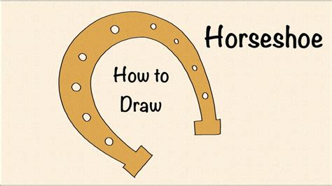 🔴 How To Draw A Lucky Horseshoe Magnet Step By Step Simple Arch Shape