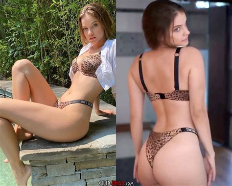 Barbara Palvin Strips Down To Her Leopard Thong My Xxx Hot Girl