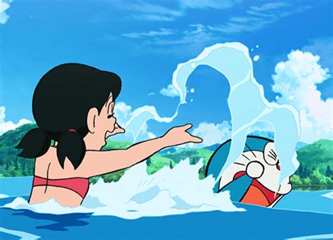 Playing In The Water Doraemon Know Your Meme Doraemon Wallpapers Doremon Cartoon Anime