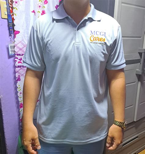 Mcgi Cares Polo Shirt Ash Gray For Mcgi Members Only Lazada Ph